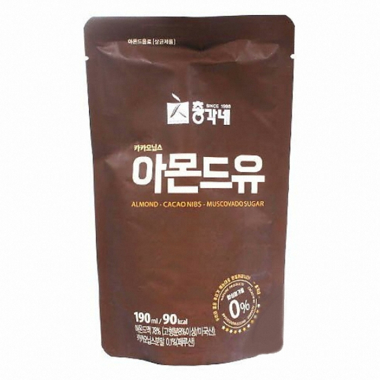 자연의모든것 총각네 카카오닙스 아몬드유 두유 190ml (20개)