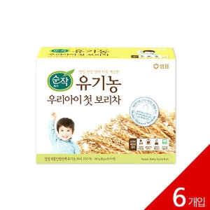 샘표식품 샘표 순작 유기농 우리아이 첫 보리차 160g (6개)