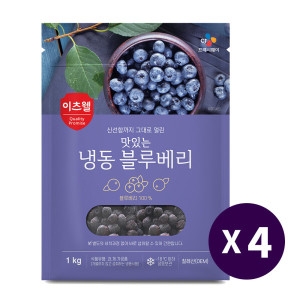 CJ프레시웨이 냉동 블루베리 1kg (4개)_이미지
