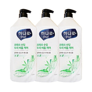 하나로 플러스 프레쉬 수딩 비듬 케어 샴푸 1500ml (3개)_이미지