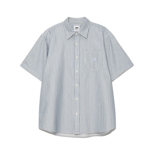 LEE 로코 포켓 옥스포드 반팔 셔츠 블루 LE2502SS01BL 297305
