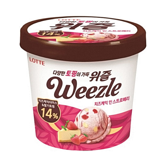 롯데웰푸드 위즐 치즈케익 인 스트로베리 660ml (1개)_이미지