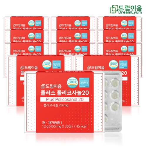 드림이음 플러스 폴리코사놀 20 30정 (12개)
