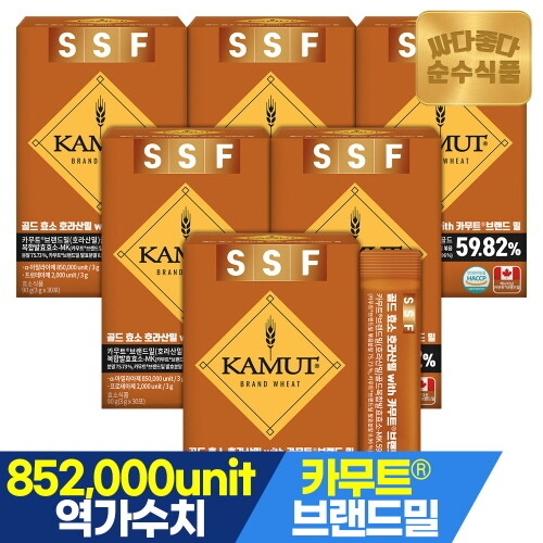 순수식품 골드 효소 호라산밀 카무트 브랜드 밀 3g 30포 (6개)_이미지