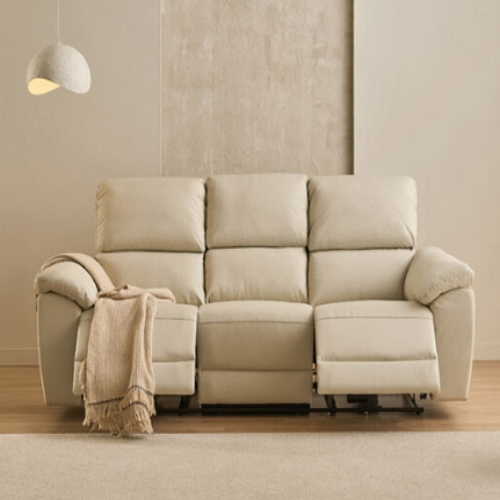 스칸디아 보스턴 USB 듀얼 가죽 리클라이너 3인용_이미지