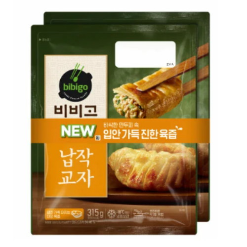 CJ제일제당 비비고 납작교자 315g이미지입니다. 누르면 해당 게시물로 새창이동합니다.