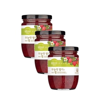 복음자리 무농약 <b>딸기</b>로 만든 <b>잼</b> 360g