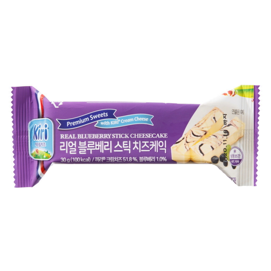 벨치즈 끼리 리얼 블루베리 스틱 치즈케익 30g (12개)_이미지