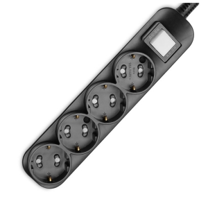 대성 이놀 4구 16A 통합 절전형 멀티탭 블랙 20개 [1m]