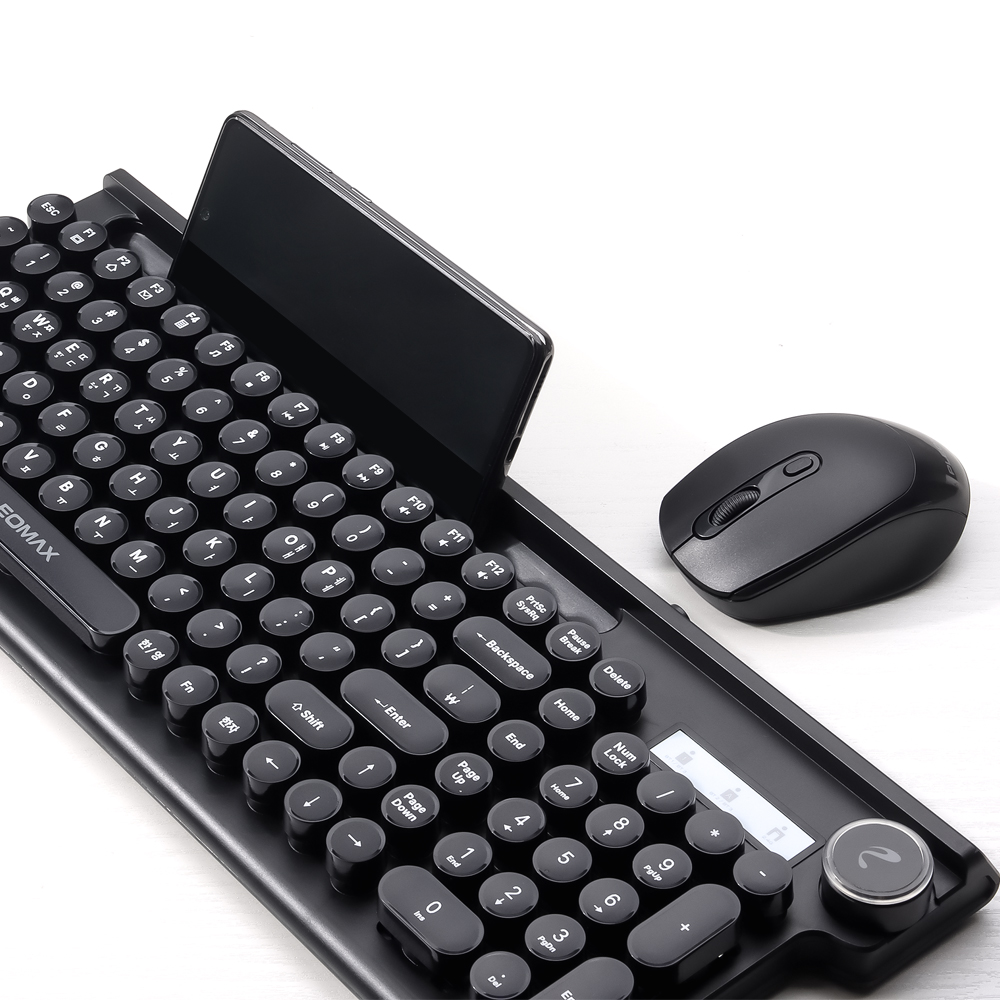 플레오맥스 PBC-500 무선 키보드 마우스 세트 (블랙)_이미지