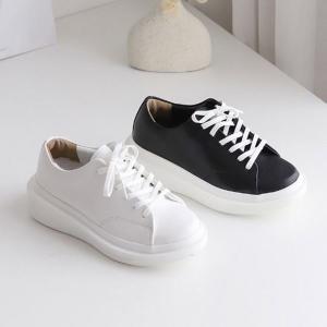 W76563B  여성 통굽슈즈 키높이 스니커즈 데일리 운동화 2컬  42127_이미지