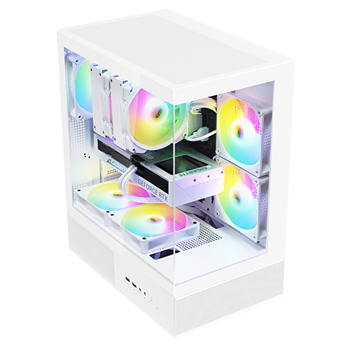 darkFlash DB330X RGB 강화유리 (화이트)_이미지