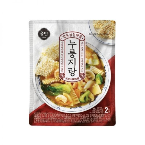 호텔컬렉션 정통 삼선 해물누룽지탕 500g