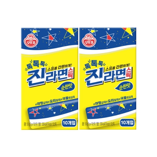  오뚜기 톡톡톡 진라면 스틱 순한맛 50g(5gx10입) [2개]