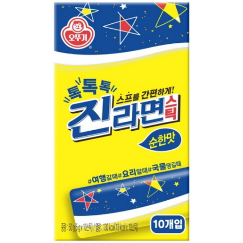오뚜기 진라면 스틱 순한맛 50g (5g x 10개입) (2개)_이미지