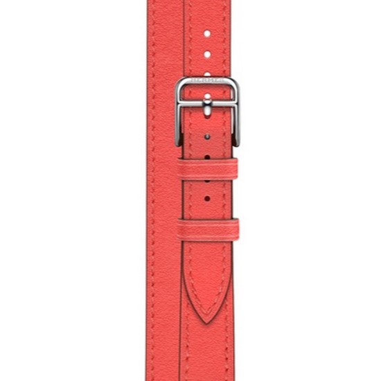 APPLE 워치 에르메스 스위프트 가죽 아뜰라주 더블 투어 (로즈 텍사스) (38mm/40mm/41mm)