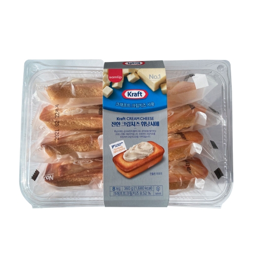 진한크림치즈 휘낭시에 8입 2팩 360g 2개