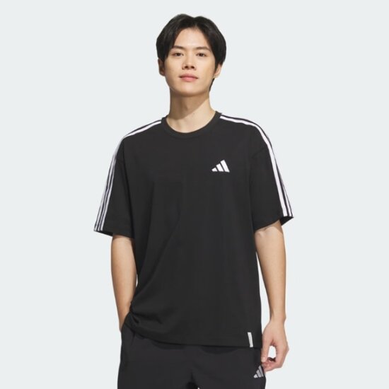 아디다스 에센셜+ 루즈핏 3S 반팔티 JW6944_이미지