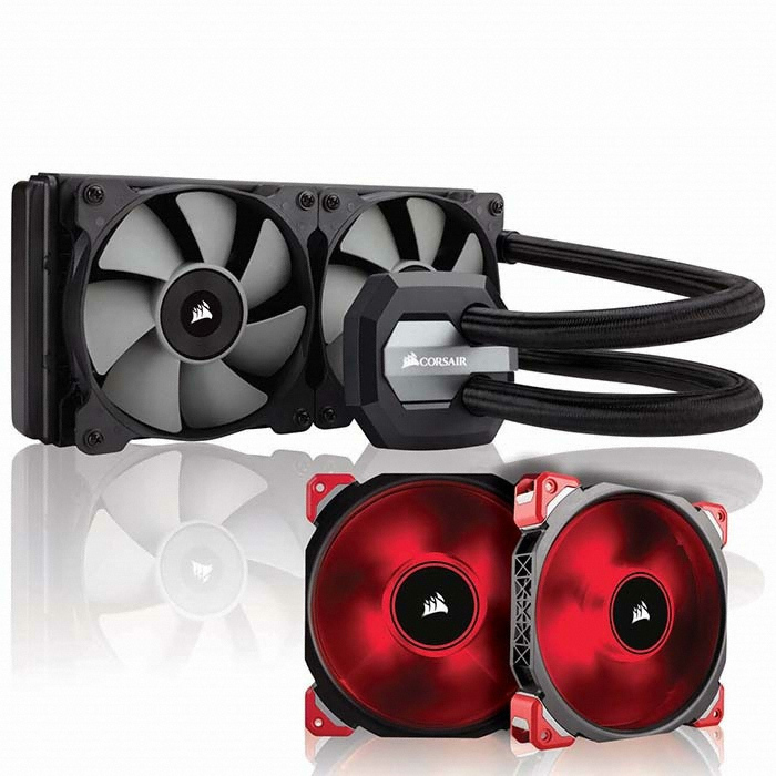 CORSAIR HYDRO SERIES H100i v2 + ML120 PRO LED Red_이미지