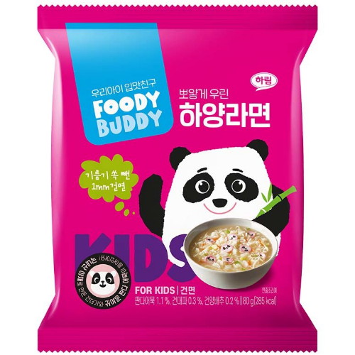 하림 푸디버디 하양라면 80g (1개)
