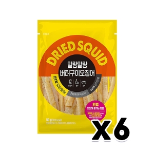 정화식품 말랑말랑 버터구이 오징어 50g (6개)