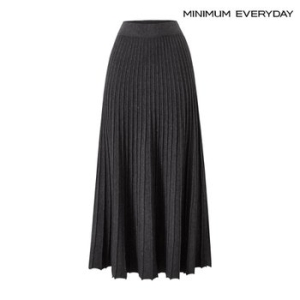 미니멈 에브리데이 글리터 밴딩 플리츠 니트 스커트 EB4WH006D_이미지