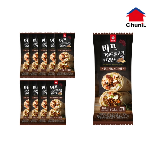 천일식품 비프 그릴드 불고기 브리또 120g (10개)_이미지