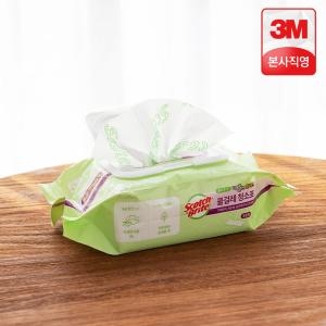3M 스카치브라이트 베이직 물걸레 청소포 더블액션 플러스 대형 30매 (1개)_이미지