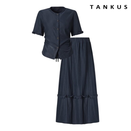 탱커스 셔링블라우스스커트 셋업 TX2OP050L0