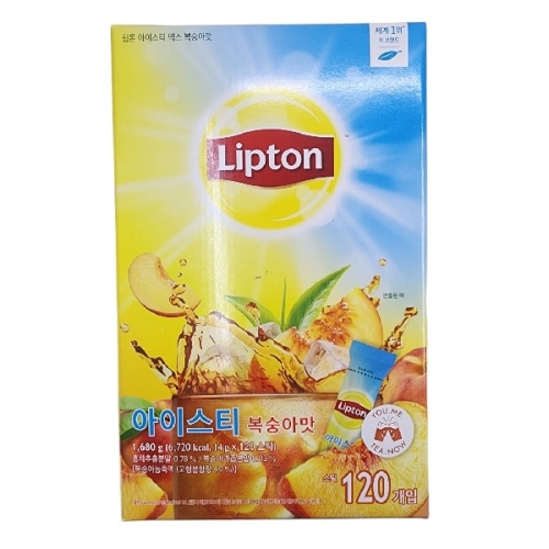 유니레버 립톤 아이스티 복숭아맛 14g 120개
