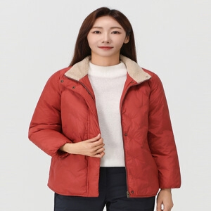 여성 여성 볼패딩 로고자수퀼팅 숏 점퍼_1I81307 51348_5010035753