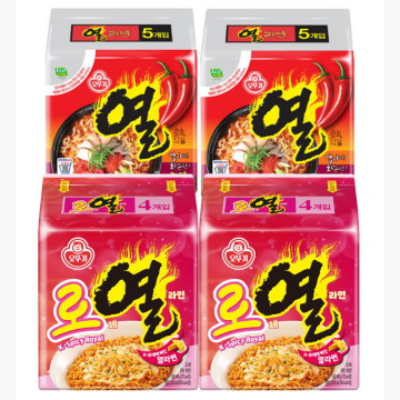 로제열라면 8개 + 열라면 10개