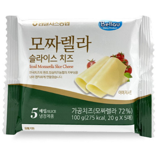 임실치즈농협  벨라유 모짜렐라 슬라이스 치즈 100g (1개)