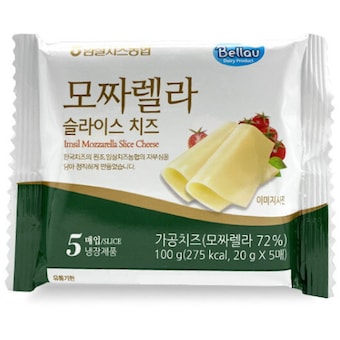임실<b>치즈</b>농협 벨라유 <b>모짜렐라</b> 슬라이스 <b>치즈</b> 100g