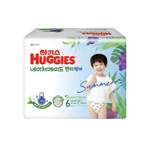 하기스 2024 네이처메이드 썸머 팬티형 6단계-공용 (204매)_이미지