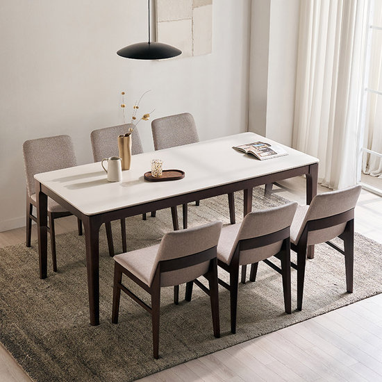 모렌느 포세린 원목 통세라믹 식탁 1800