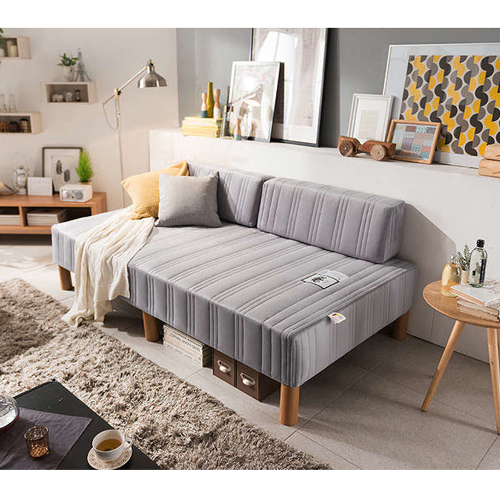 삼익가구 레이 일체형 독립스프링 패브릭 소파+쿠션2개 1인용_이미지