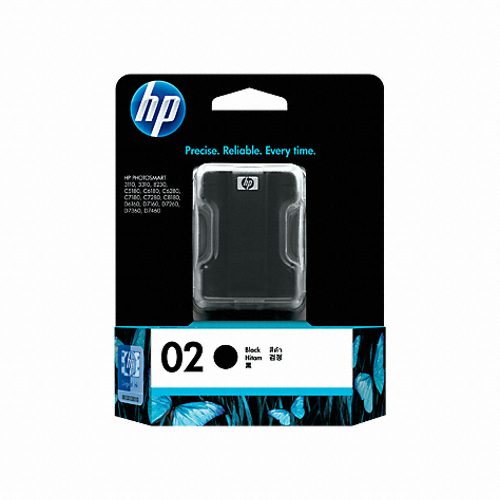 HP 정품 02 (C8721WA) 검정_이미지
