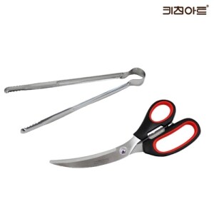 키친아트 <b>집게</b> 가위 금상첨화 스텐레스 <b>악어</b> <b>집게</b> 대 + 고기 가위