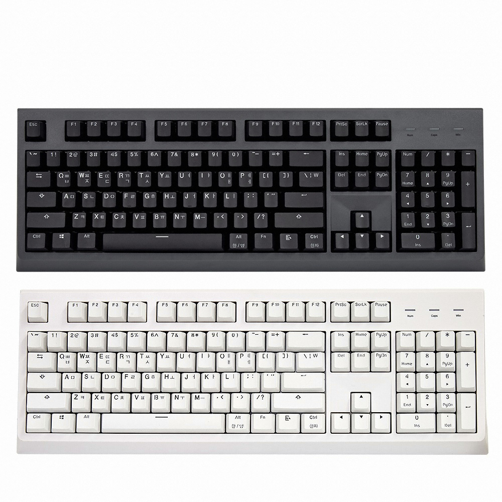 한성컴퓨터 GTune GK787 OfficeMaster PBT 체리 게이밍 기계식 블랙 (저소음 적축)_이미지