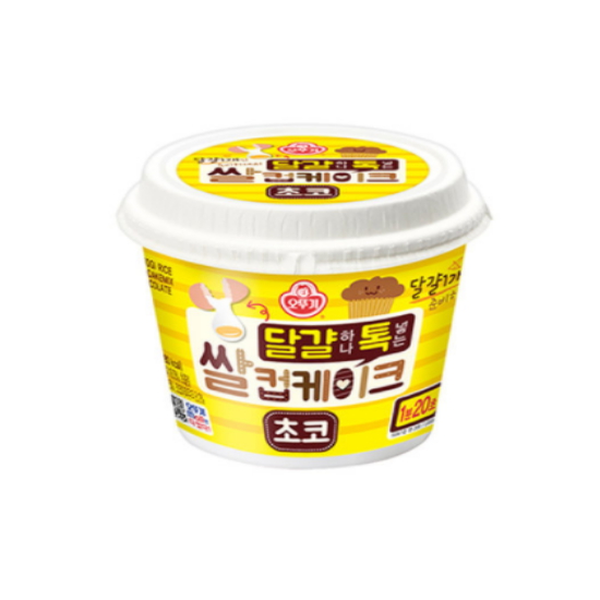오뚜기 달걀하나 톡 넣는 쌀컵케이크 초코 60g이미지입니다. 누르면 해당 게시물로 새창이동합니다.