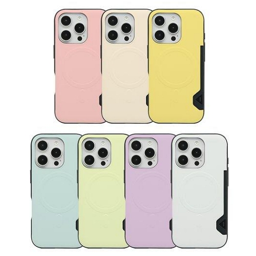 갤럭시S23 울트라 파스텔 맥세이프 투카드 범퍼케이스