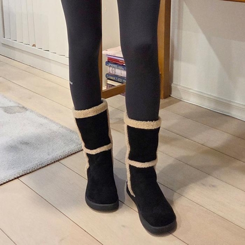 디자이어로즈 여자 양털부츠 스웨이드 미들부츠 43396722A_이미지