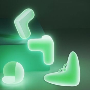 에코벨 L자 야광 모서리보호대 10P 테이블 의자 탁자 실리콘 32401134