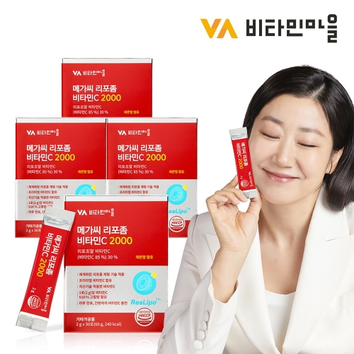 비타민마을 메가씨 리포좀 비타민C 2000 30포 (4개)_이미지