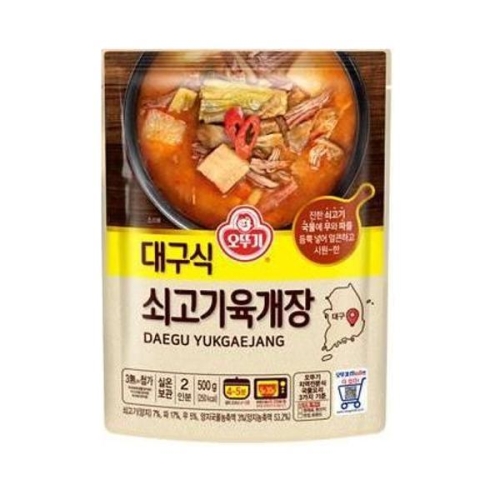오뚜기 대구식 쇠고기 육개장 500g (18개)