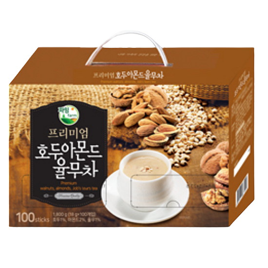 송원식품 파밍 프리미엄 호두 아몬드 율무차 100개입 (1개)_이미지