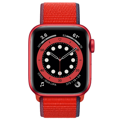 APPLE 워치 시리즈6 44mm Cellular 레드 알루미늄 (스포츠루프)_이미지