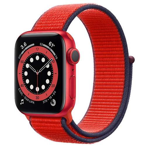 APPLE 워치 시리즈6 44mm Cellular 레드 알루미늄 (스포츠루프)_이미지