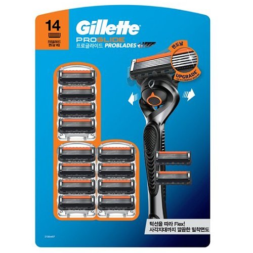 질레트 2024 프로글라이드 매뉴얼 면도날 (14개)_이미지